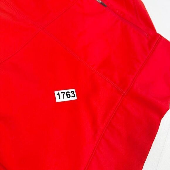 Nike ACG Jacket Womens XS (0-2) Red Polyester Long-Sleeve Full-Zip Hooded Sporty - Picture 8 of 8